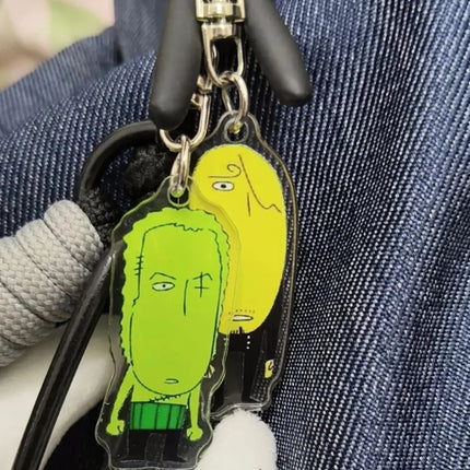 Anime Roronoa Zoro Vinsmoke Sanji Cosplay Keychain Abstract Funny Acrylic Pendant Keyring Key Chain Bag Ornament Accessory Props