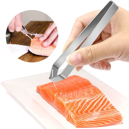 Stainless Steel Hair Puller Gadgets Kitchen Pig Hair Clipper Chicken Hair Remover Fish Bone Remover Pig Hair Clip kitchen things