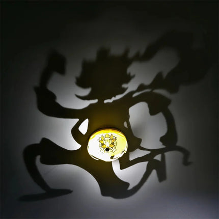 LED Anime Shadow Projection Lamp Creative Silhouette Night Light Room Decor Atmosphere Lamp Gift Anime Fans Bedroom Party Decor