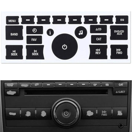 Car AC Dash Button Repair Kit Sticker Dash Board Decal for Buick Enclave Chevy Avalanche Silverado Tahoe GMC Acadia Sierra Yukon