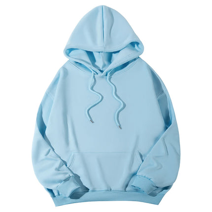 2026 New spring women Fleece Hoodie Solid Color Hooded Korean Fashion Women's Hooded Sports Sweater Casual Loose Pullover Hoodie