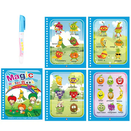 Children Magical Water Book Montessori Drawing Toys Reusable Coloring Books Magic Water Drawing Book Baby Early Education Toys