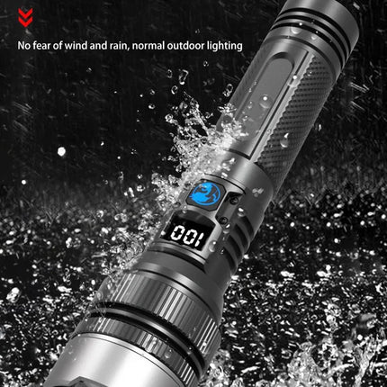 2000LM Super Bright LED Flashlight, USB-C Rechargeable with Digital Display Torch,Long Lasting for Outdoor Camping Emergency