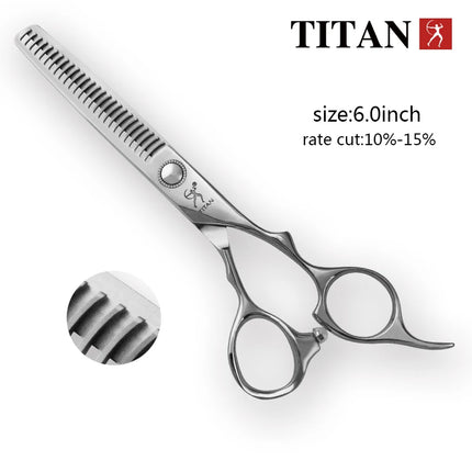 TITAN Professional Hairdressing Haircut Scissors 6 Inch VG10  Hairdresser's Cutting Thinning Tools High Quality Salon Set