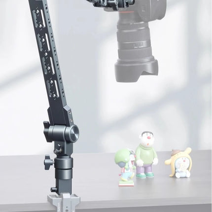 Aluminum Alloy Boom Arm Stand, 360° Rotatable Desktop Mount for Live Streaming, Video Recording, Phone iPad Tablet Holder