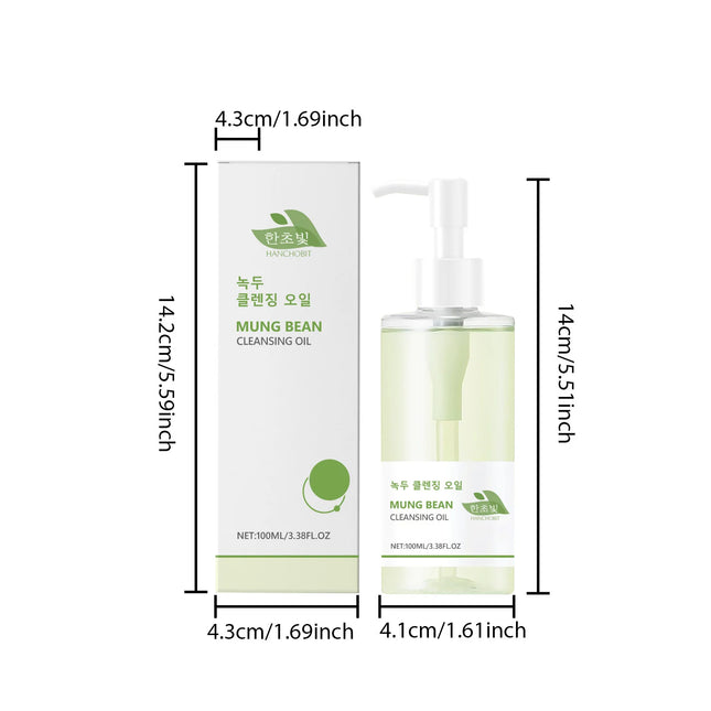 Mung Bean Makeup Dissolving Oil Skin Nourishing Dirt Refresh Not Greasy Clearing Pore Purifying Moisturizing Cleansing Face Oil