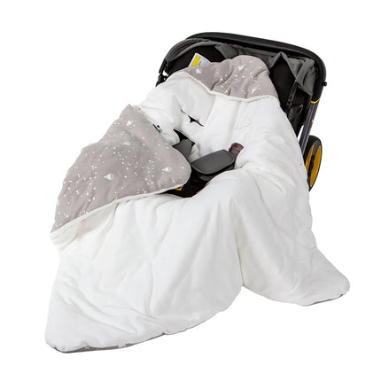 Baby Wrap Blanket For The Newborn With Windproof Hooded In A Infant Car Seat Autumn Warm Envelope For Discharge 0-6 Months
