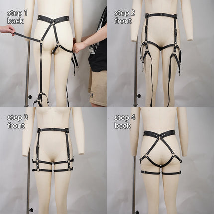 Leather Leg Harness and Butt Harness，BDSM，Thigh Leg Harness Women，BDSM Bondage，leather leg harnesses for women