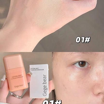 Moisturizing Natural Concealer Cream Covers Acne Marks Dark Circles Beige Tone Matte Brighten Face Gege Bear Concealer Makeup