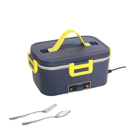 B59B-Portable Home Heating And Insulated Lunch Box EU Plug Stainless Steel Liner With Insulation Bag Portable Electric Lunch Box