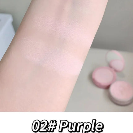 SHAQINUO Dual-Effect Translucent Powder Compact-Pencil+Loose Powder,Instant Skin Smoothing,Brightens&Controls Oil Without Caking