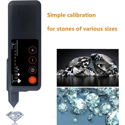 A96I-Rechargeable Tester, With UV Light,Jewelry Gem Tester Pen,With 365Nm UV Light,Portable Gem Checker For Novice US Plug