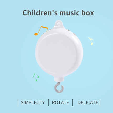 Baby Rattle Toys 0-12 Months White Rotary Mobile On The Bed Newborn Music Box Bed Bell Toy Holder Bracket Bluetooth/Remote Box
