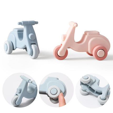 The Baby Silicone Electric Bike Toy Is Duper Considerate Body Is Made Of Silicone Material Which Is Soft And Has Rounded Corner