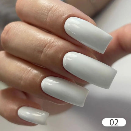 Hassleless Single-Pack White Gel Nail Polish - Long-Lasting Shine, Easy to Apply, 15ml Each, Suitable for Home and Nail Salons, Nail Tools, Nail Gel Polish, Suitable for All Seasons, Classic Color Range, Perfect for DIY Nail