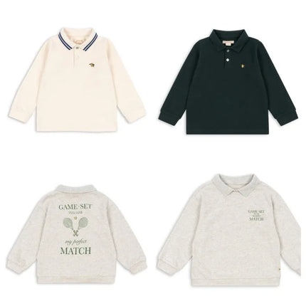Autumn Children's Polo Shirts Boys Shirt  Baby Outfit Lemon Tops  Paddle Gray Kids Top Baby Boy Clothes Girl Blouses camisas