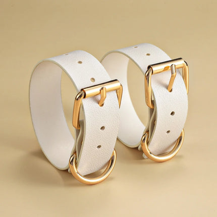 Thierry Girl Bondage Kits Sexy PU Leather Handcuffs Collar Whip Erotic Sex Toys BDSM Restraint Set Adult Toys For Women Couples