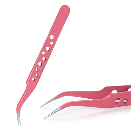 Professional Eyelash Tweezers Stainless Steel 3D Volume Eyelashes Extension Clip Excellent Closure Eyebrow Tweezer Makeup Tools