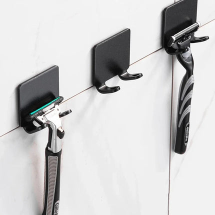 Bathroom Stainless Steel Razor Holder Storage Hook Wall Men Shaving Shaver Shelf Punch Free Razor Rack Accessories Organization