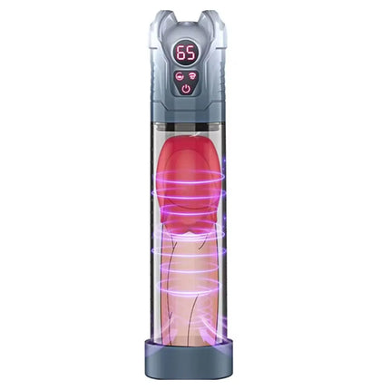 Electric Penis Pump 5 Suction 6 Vibration Modes Automatic Male Masturbator LCD Display Enlarger Training Adult Sex Toys for Men