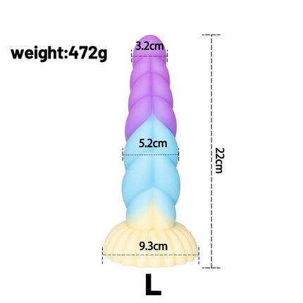 Realistic Penis Dildo Luminous Anal Butt Plug Strong Suction Cup Release Hands Female Masturbation Sex Toy G-spot Stimulation