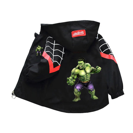 Children's Mickey Hooded Jacket 1-10 Years Autumn Boy's Windbreaker Zipper Hoodie Baby Boys Birthday Present Jacket Cosplay Coat