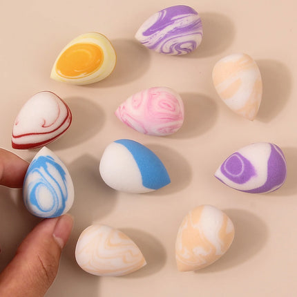 10/20/25/50/100PCS Cute Candy Makeup Sponges - Rainbow Blending Set for Foundation & Concealer, Girls Holiday Gift