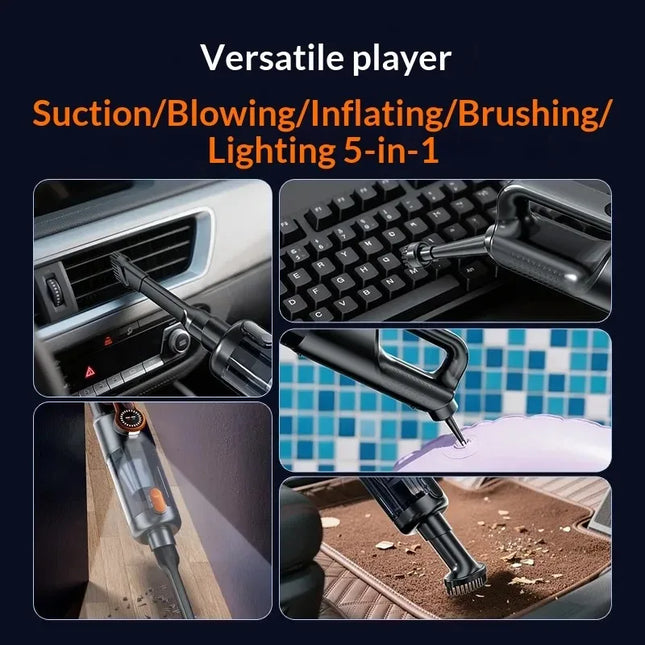 17000PA Car Vacuum Cleaner with Brushless Motor Handheld Vacuum Portable Cordless Compressed Air Duster for Car Home Office Pet