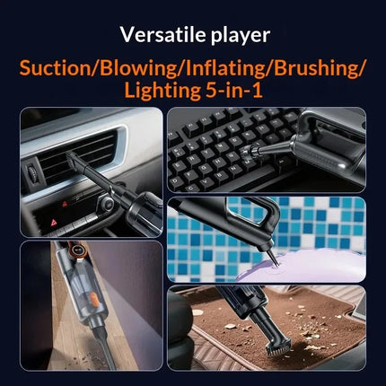 17000PA Car Vacuum Cleaner with Brushless Motor Handheld Vacuum Portable Cordless Compressed Air Duster for Car Home Office Pet
