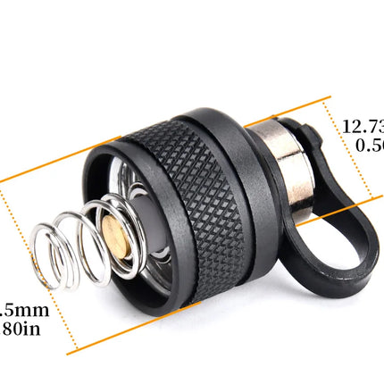 Tactical Surefire DS00 Scout Light Rear Cap Metal Tail Cap Dual Function Pressure Switch Cover Compatible with ST07 SR07 Switch
