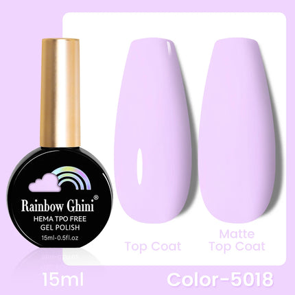 RG 15ml 17 Colors Purple Series Nail Gel Polish Semi-permanent Rich Violet Nail Polish Purple Glitter Gel Varnish For Manicure