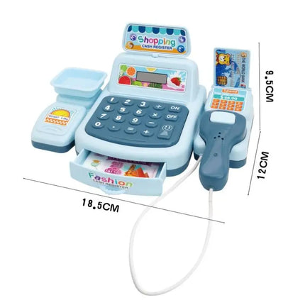 Z. 1 Set Electronic Game Lighting And Sound Effects Supermarket Cashier Toy Simulation Shopping Cash House Toys