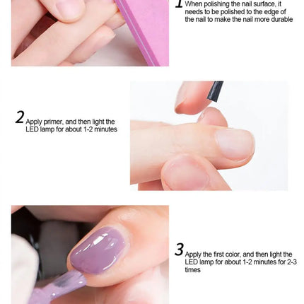 KUDAN Nail Polish Water-based 10ml No-bake Long-lasting Students Children Without Odor Can Tear Nail Art Manicure Tool