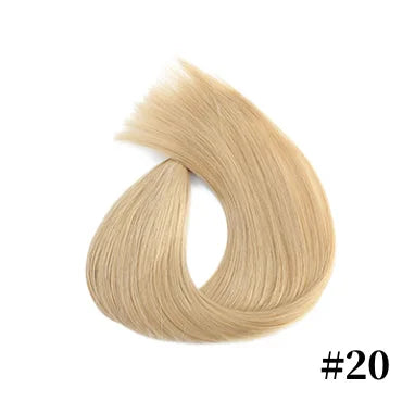 Straight Nano Ring Hair Extensions 100% Human Hair Weft Individual Strands For Natural Hair Extensions Look