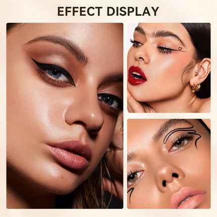 Pink Cat Paw Black Liquid Eyeliner Pen Fast Drying Long-lasting Smudge Proof Makeup Holding Premium Eye Liner Pen Eye Cosmetics