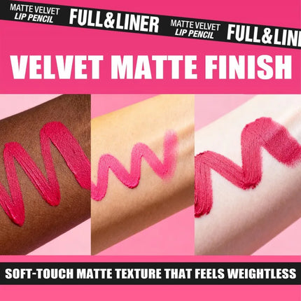 Waterproof Matte Lipliner Pencil Brown Contour Tint Lipstick Pen Long Lasting 6 Color Wooden Lip Liner Pencil Full-lip Makeup