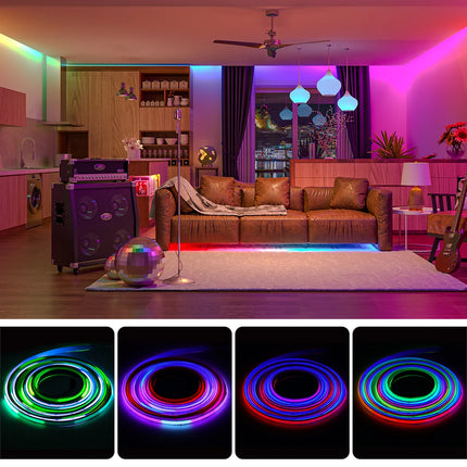 FCOB SPI RGB IC LED Light Strip WS2811 Addressable 720 630 LEDs Dream Color DC12V 24V WS2812B High Flexible FOB COB Lights