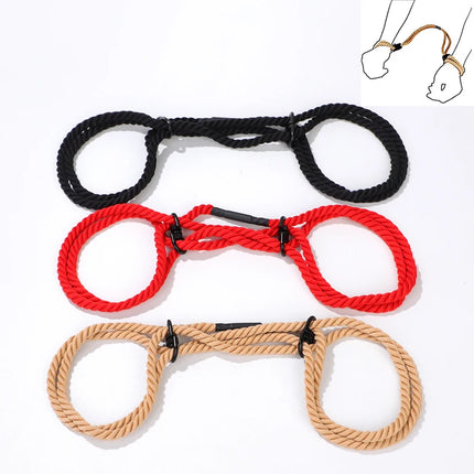 【AD】Sex Toys Tools Adjustable Erotic Slave Bdsm Bondage Restraint Rope Handcuffs Wrist Flirting Fetish Adults Games Sex Toy