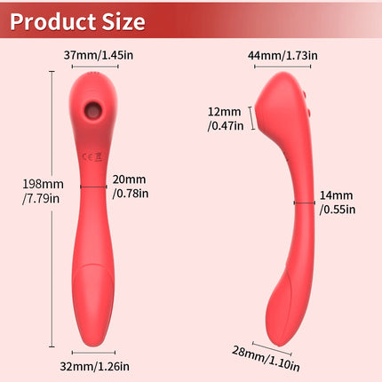 Clitoral Sucking Vibrators 2 IN 1 Adjustable G Spot Clit Clitoris Sucker For Women Dual Stimulation Sex Toys Goods for Adults 18