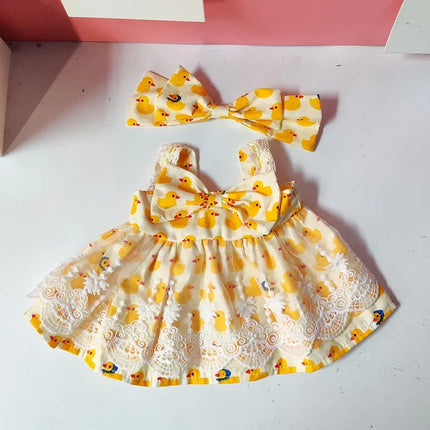 Only Clothes Baby Three 400% Gross Vinyl Plush Toy Baby Clothes New Year'S Christmas Baby Clothes Dress Set Cute Outfit Surprise