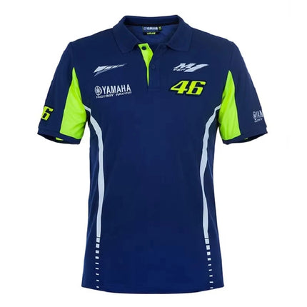 New Yamaha Summer Men's Motorcycle Uniform 3D Printed Polo Shirt Motorcycle Off Road T-shirt Breathable Quick Drying Men's Short
