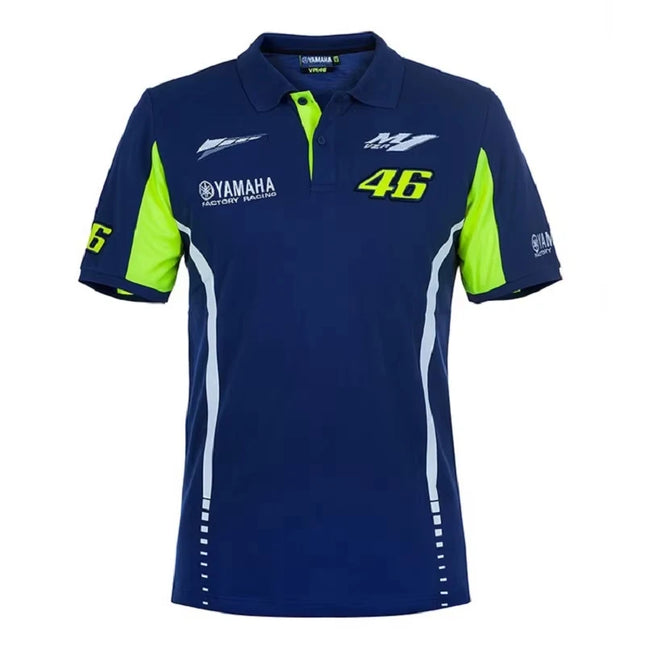 New Yamaha Summer Men's Motorcycle Uniform 3D Printed Polo Shirt Motorcycle Off Road T-shirt Breathable Quick Drying Men's Short