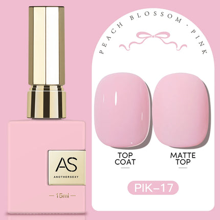 AS 15ml Pink Glass Bead Cat Magnetic Gel Nail Polish Spring Jelly Crystal Semi Permanent Moonlight Soak Off Manicure Varnish Gel