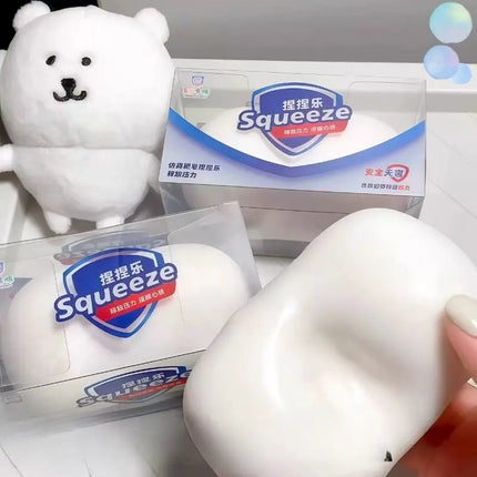 ASMR Crunchy Soap Ball Squishy Stress Ball Filled Soft Squeeze Fidget Toy Anti-Stress Anxiety Relief Hand Decompression Toy