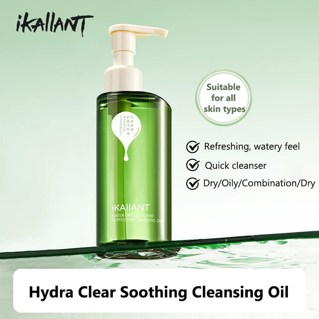 iKAIIANT Cleansing Oil Hydrating Makeup Remover for Face and Eyes, Gentle & Non-Irritating Deep Cleansing Water for Clear Skin