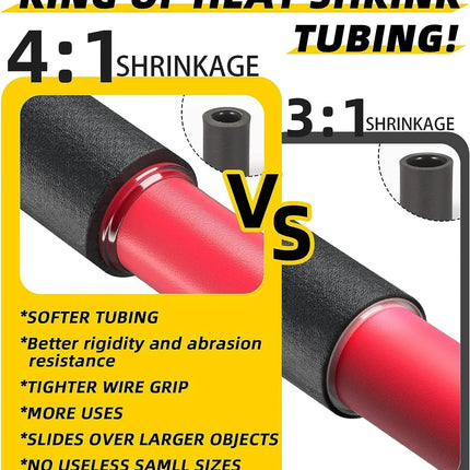 2M Heat Shrink Tubing 4:1 Dual Wall Adhesive Lined Marine Grade Heat Shrink 4/6/8/12/16mm Wire Heat Shrink Tubing Insulation