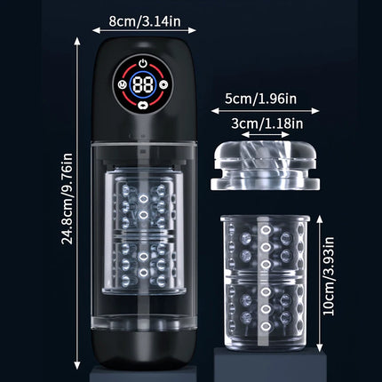 Automatic Male Masturbator Cup 7 Sucking Rotating Licking Modes Pocket Pussy Stroker Blowjob Penis Pump Sex Toys For Men