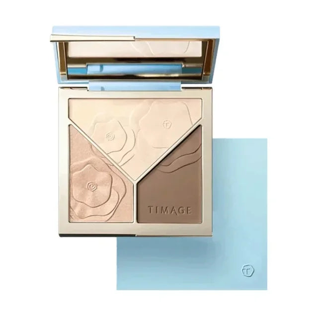 TIMAGE Master Matte Highlighter Contour Powder Palette High Gloss Palette Illuminator Makeup 3D Bronzer Cosmetic
