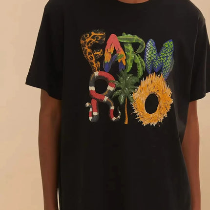 Brazil 2025 Spring and Summer New Personality Short-sleeve T-shirt Men Women The Same Cotton Casual T-shirt Y2k Ladies Clothes