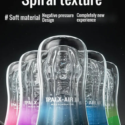 Male Masturbator Cup  Pussy Transparent Vagina Adult Goods Endurance Exercise Vacuum Pocket Sex Toy for Men Adult Suppli Pussy